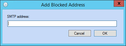 Add blocked address