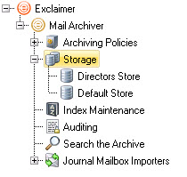 Storage Branch in Console Tree