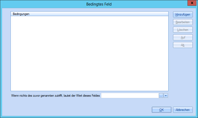 Das Fenster Bedingtes Feld