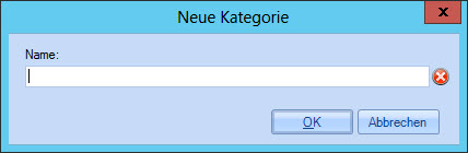 Kategorienamen eingeben