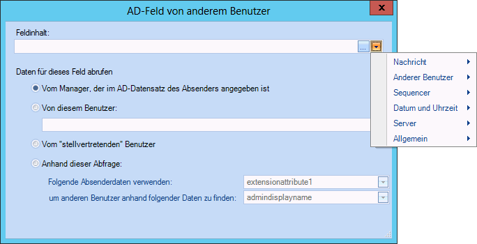AD-Feld von anderem Benutzer