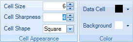 Cell appearance and color settings