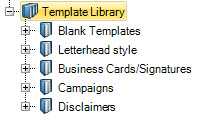 Template library categories