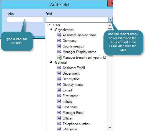 Add a field to a contact block