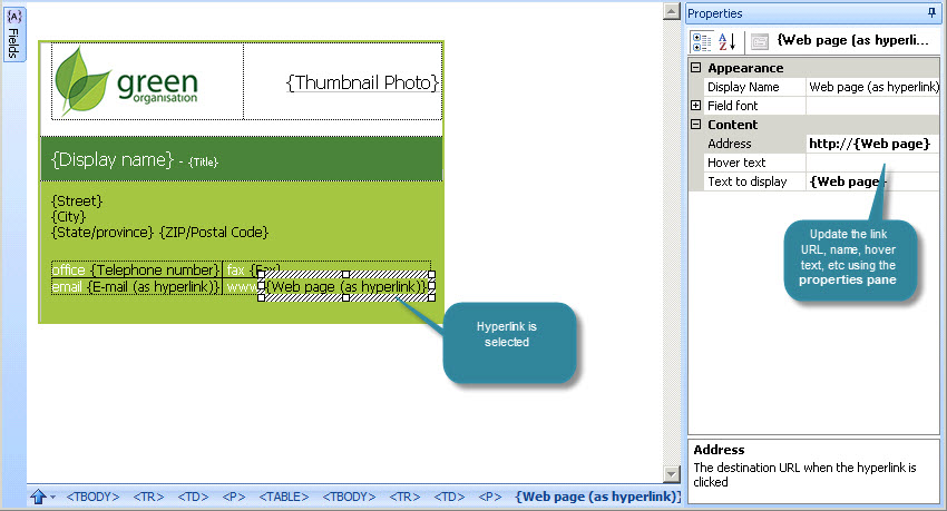 Hyperlink example