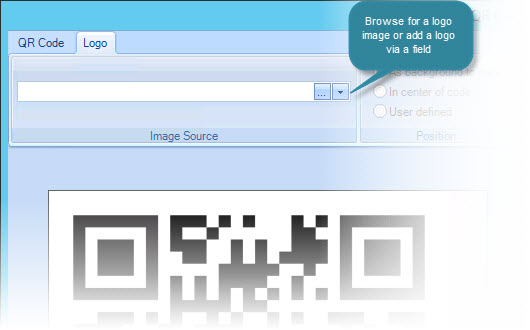 QR code logo options