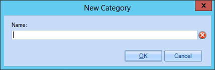 New category window