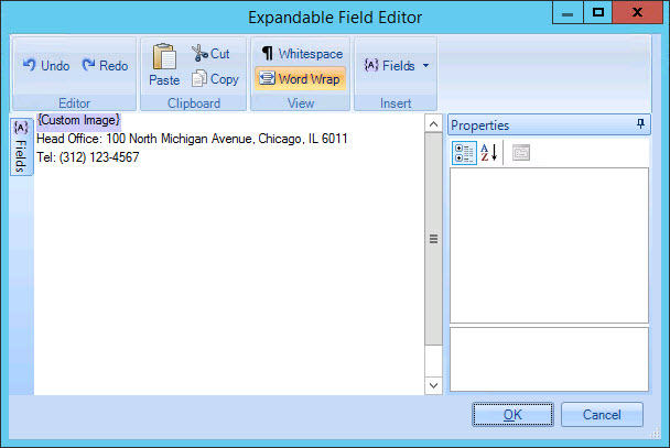 Expandable field editor