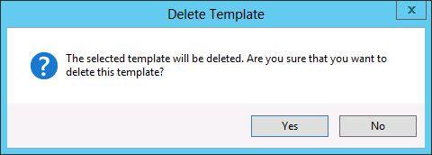 Remove template