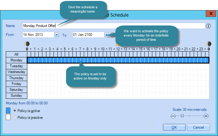 Advanced schedule