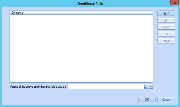 The conditional field window