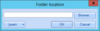 Folder location