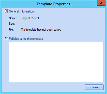 Template properties